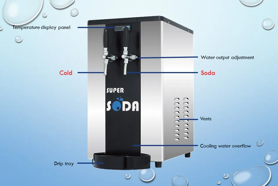 Infused Co2 Air To Soda Water Dispenser For Hotel Buy Table Top Business Use Lowes Soda Water