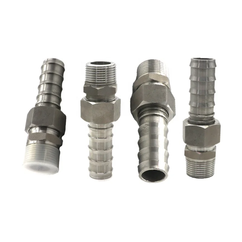 Stainless Steel 304 Hydraulic Barbed Hose Fitting Buy Sus304 Metric