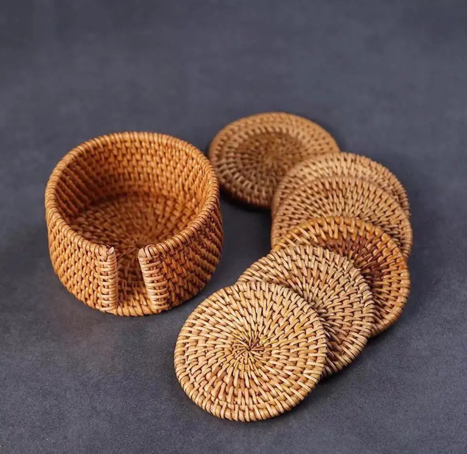 Rattan Placemats And Coasters Rattan Cup Coasters Wholesales