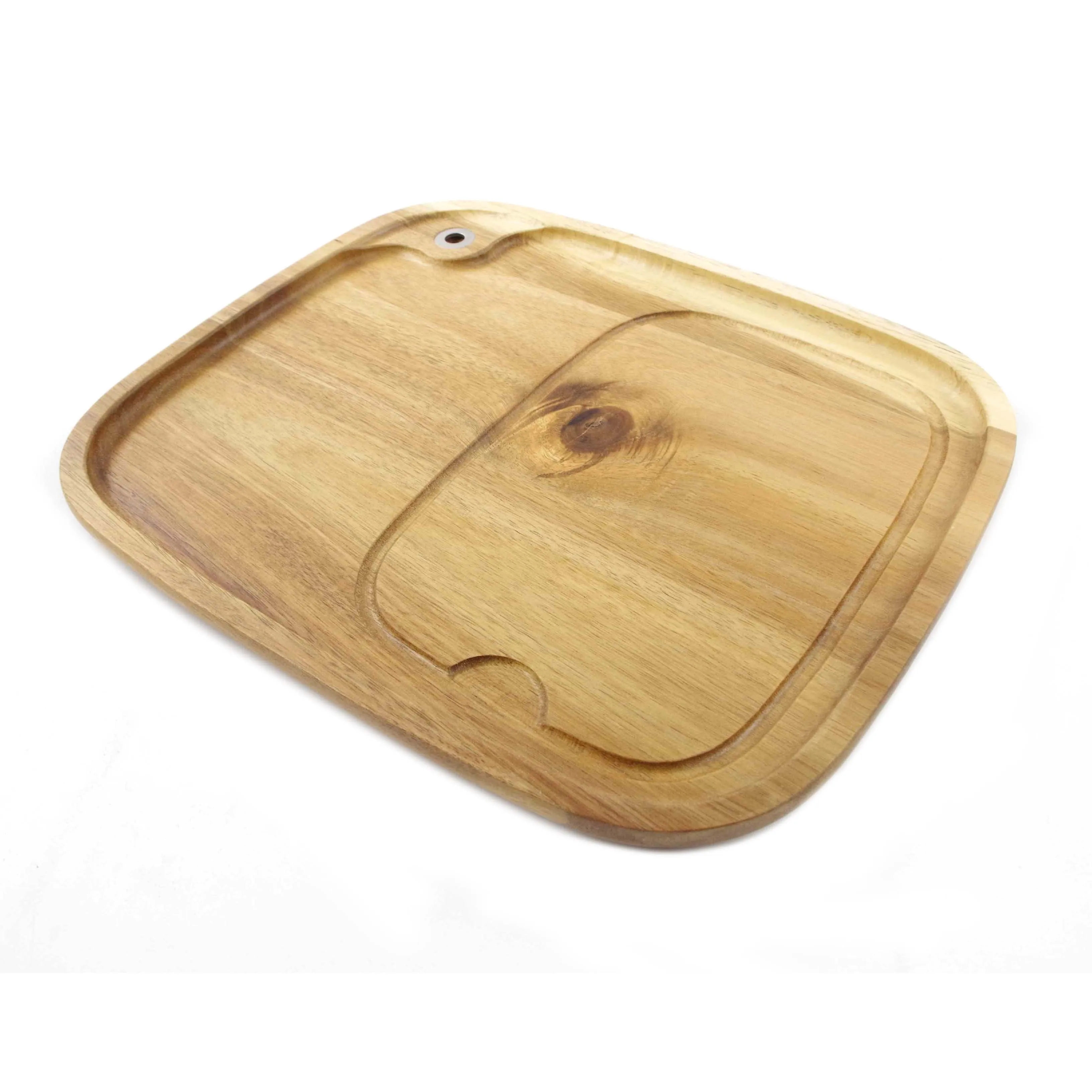 Premium Acacia Wood Bbq Platter For Serving Tray,Steak Serving Board