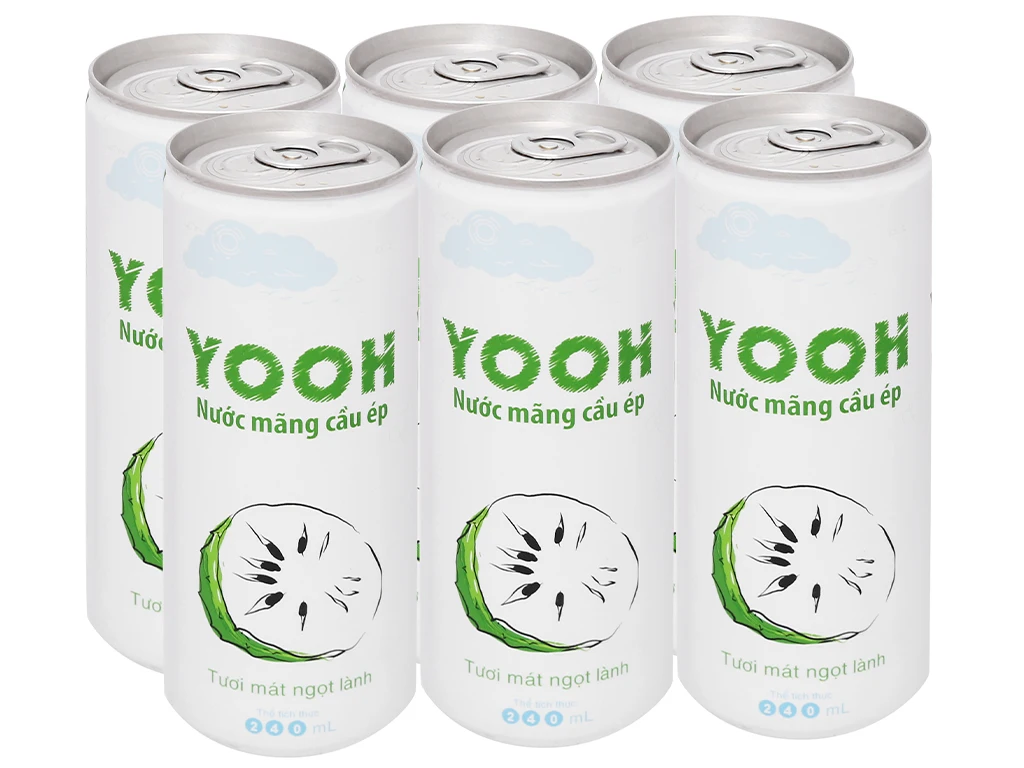 240ml canned soursop fruit juice_wholesale yooh from vietnam