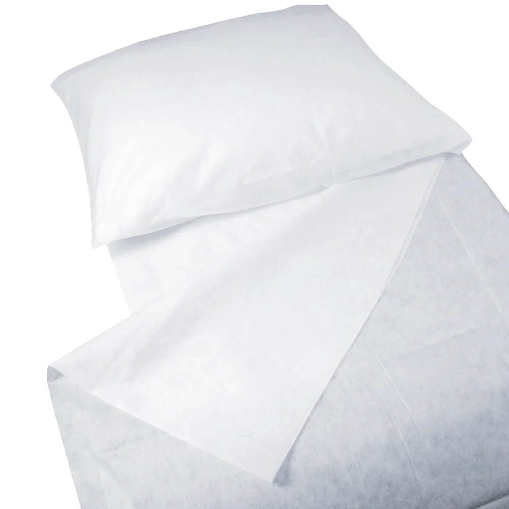 Disposable Bed Sheets & Pillowcase Set Kit For Hospital Medical Center