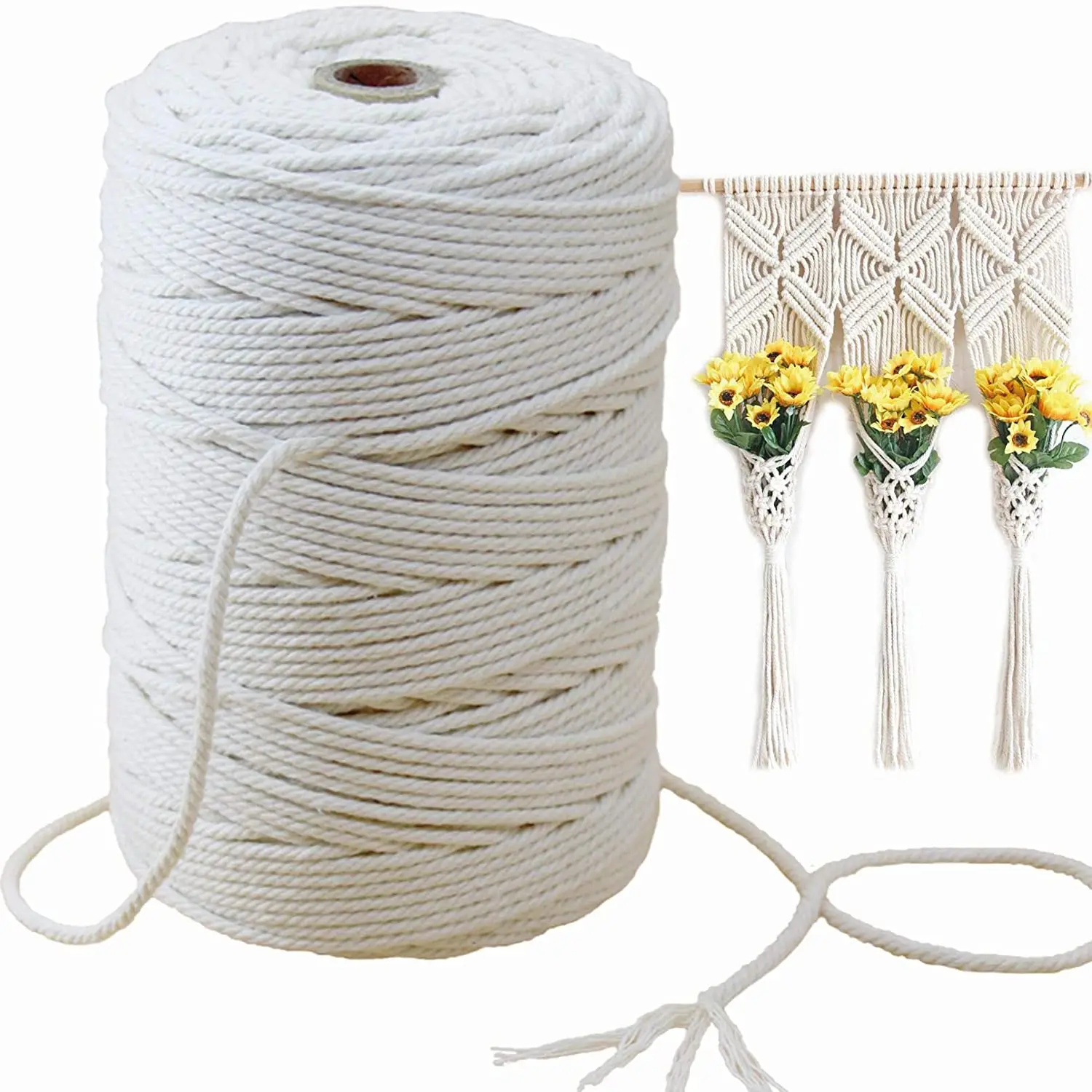 1 Mm Macrame Cotton Cord Buy White Cotton Cord Wholesale Macrame