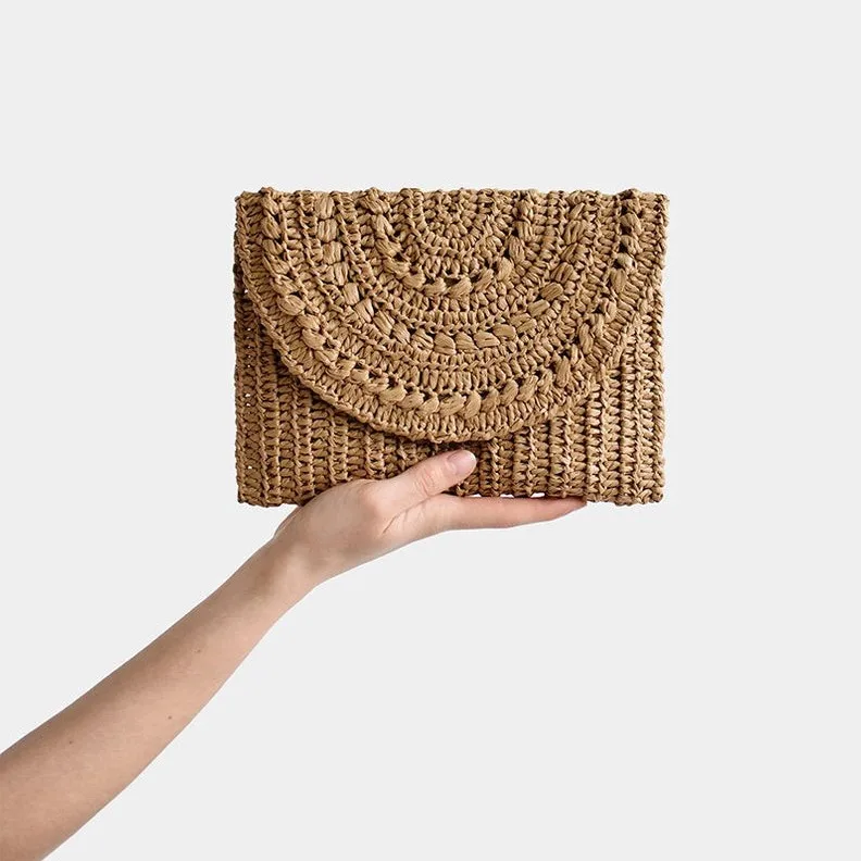 raffia purse