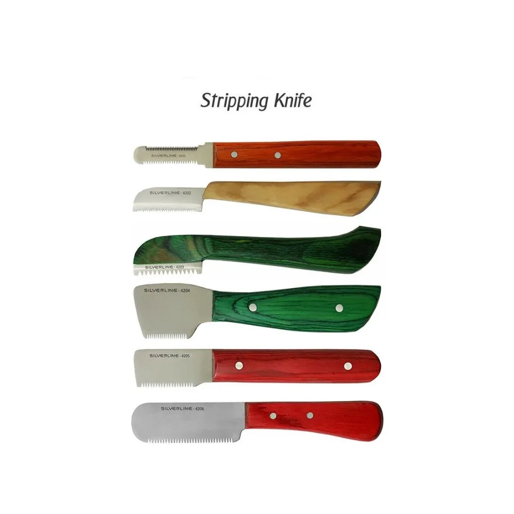 Stripping knifes for terriers dog carding comb pet comb rakes fox cat coat 