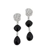 High quality jewelry manufacturer usa uk product expert 925 sterling silver unique earrings black onyx earrings