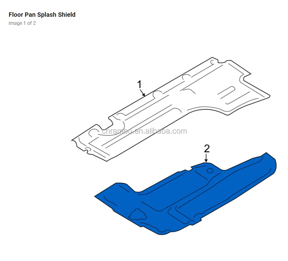 Source OEM 51757207267 51757207268 Floor Pan Splash Shield