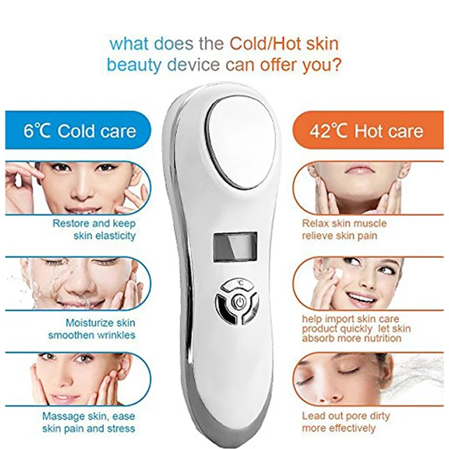 Hot And Cold Face Hammer Facelift Machine Massage Tool Cool Therapy