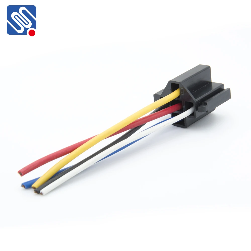 Meishuo MAH 12 Volt 60 Amp Automotive Smart Car Relay Set 12V to 14VDC 5Pin Changeover with Socket