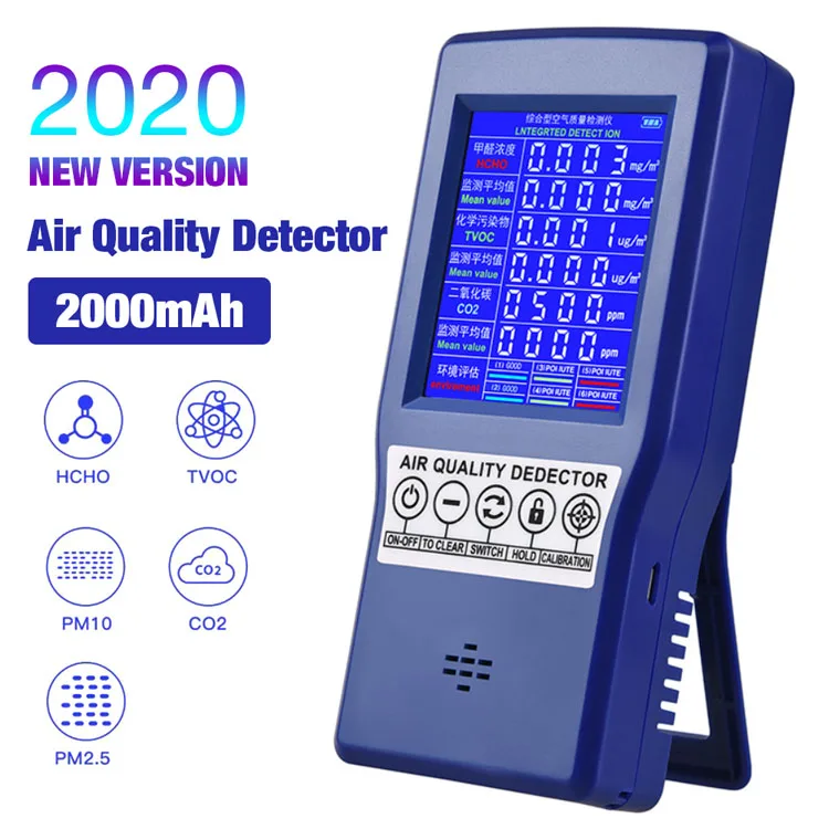 Jsm 131 Air Quality Monitor Gas Analyzer Tvoc Co2 Formaldehyde Buy Air Quality Monitor,Gas