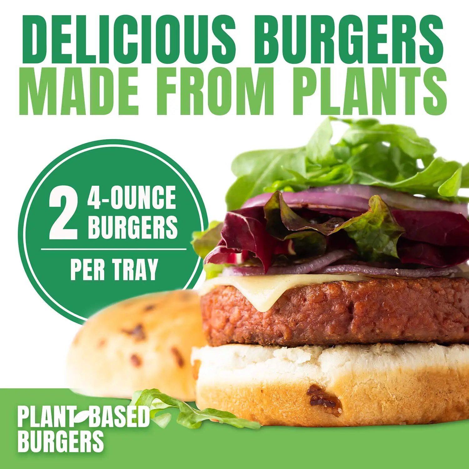 Cargill World Leading Supplier Plantbased Burger Patties,4 Ounce (8