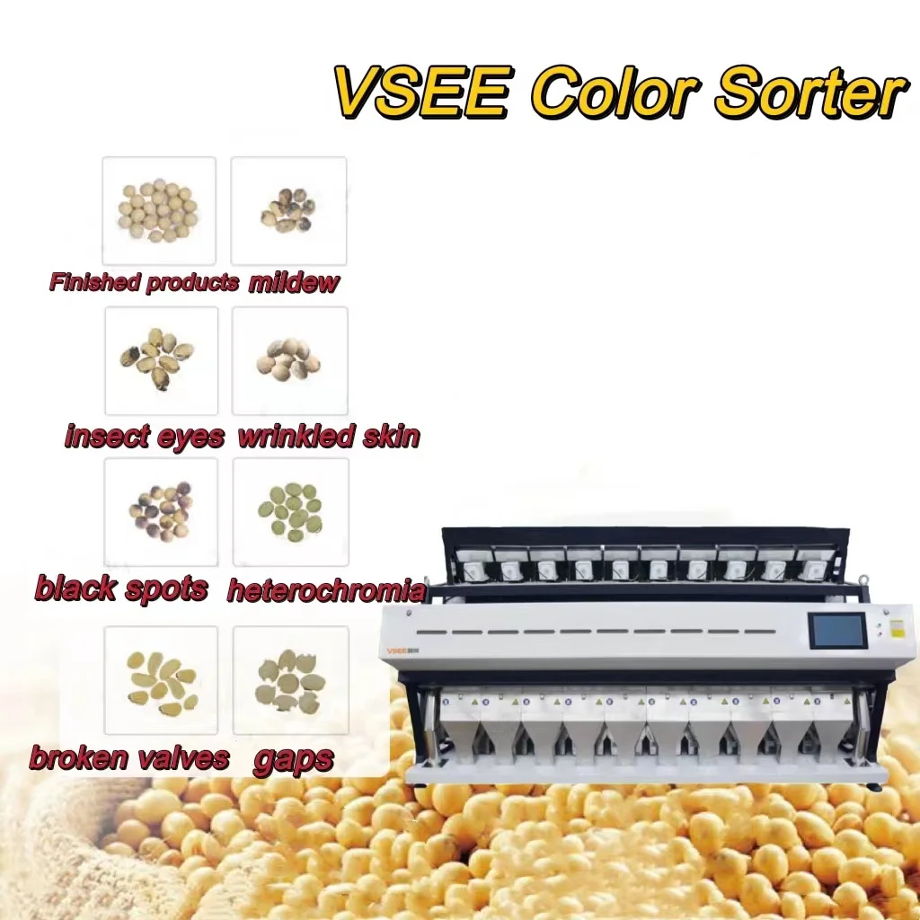 Rgb Ccd 1 Chute 64 Channels Rice Color Sorting Machine - Buy Coffee ...