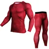 Men's Red Gym Compression Pants and Shirts Snake Skin Designs