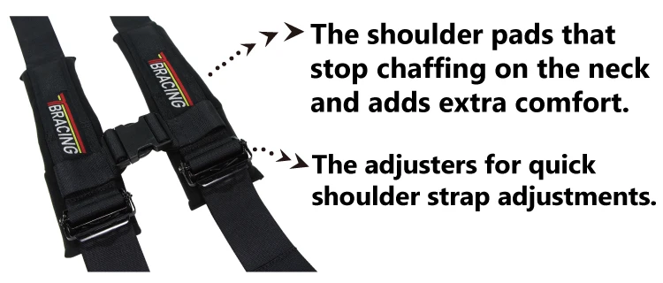 OEM ODM Taiwan made TBRACING UTV stuff 3 inch strap 4 point racing harness safety seat belt