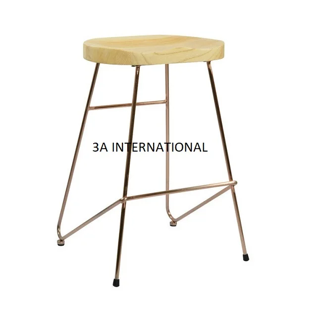 Top Trending Metal Furniture Chair Cow Hide Bar Stools Antique Finished ...