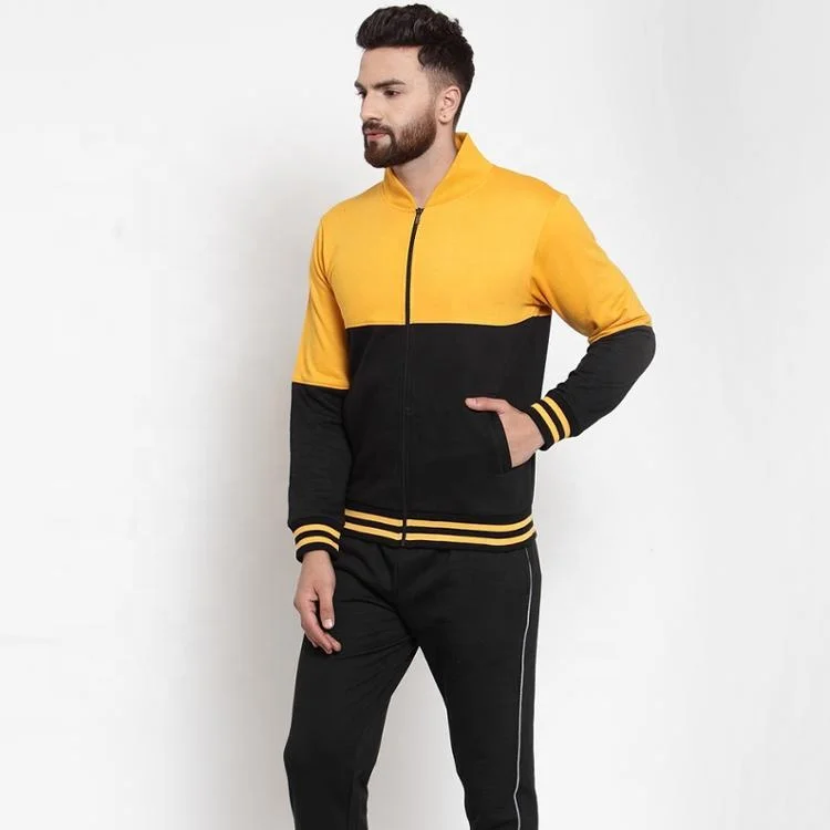 yellow and black sweatsuit