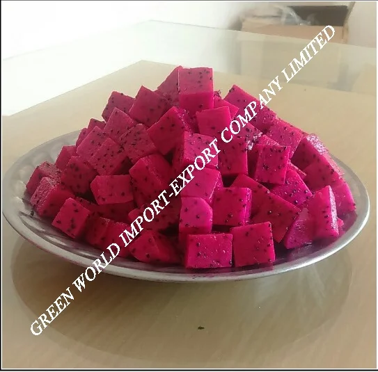 Frozen Diced Red Dragon Fruit From Vietnam With Hot Price For New Year