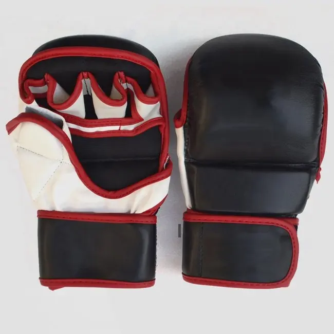 Oem Custom Mma Boxing Gloves Sparring 7oz Training Glove Half Finger ...