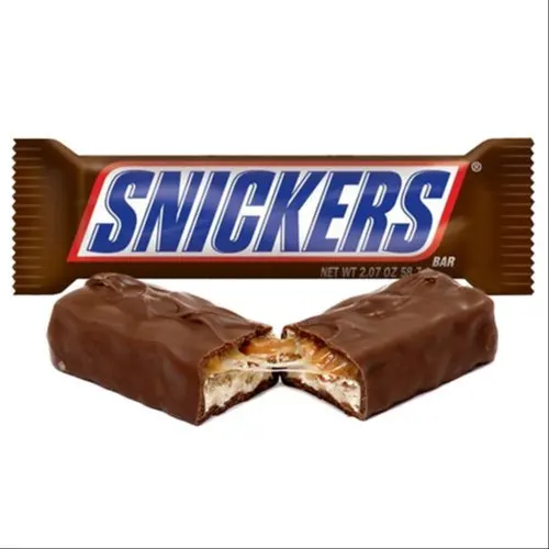 high quality brown snicker chocolate bar having peanuts in best