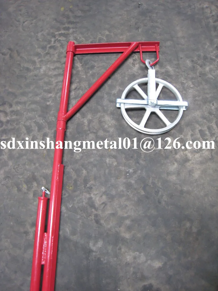 Scaffold Hoist Arm Pulley With 12"aluminum Wheel Buy Hoist Arm,Swivel