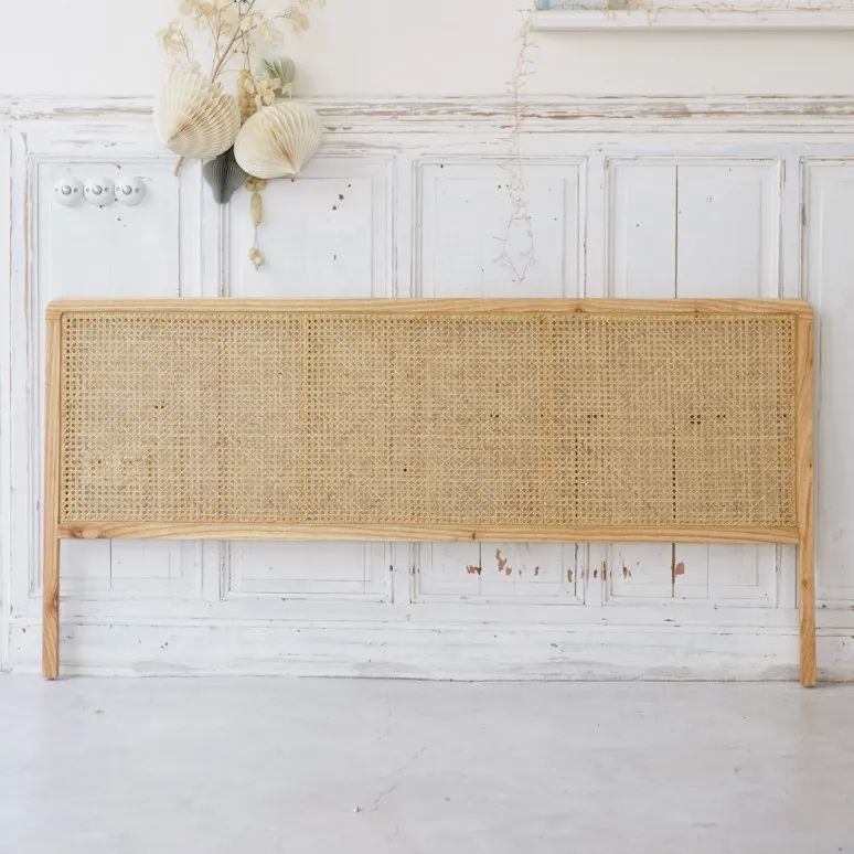 Vintage Rattan Headboard With Cane Webbings - Buy Rattan Headboard