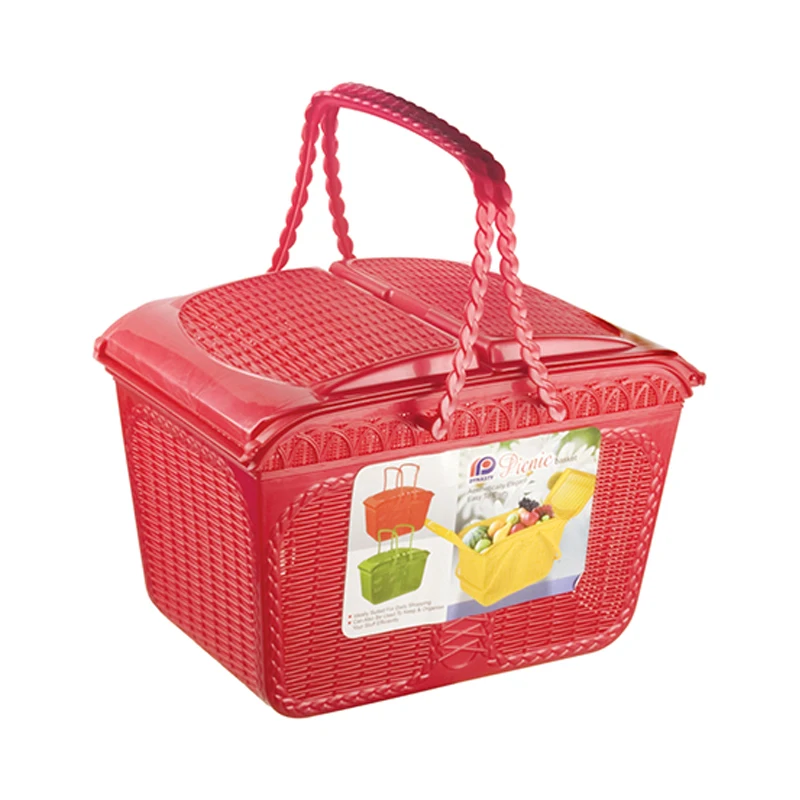 Plastic Picnic Basket Small Custom Square Plastic Baskets