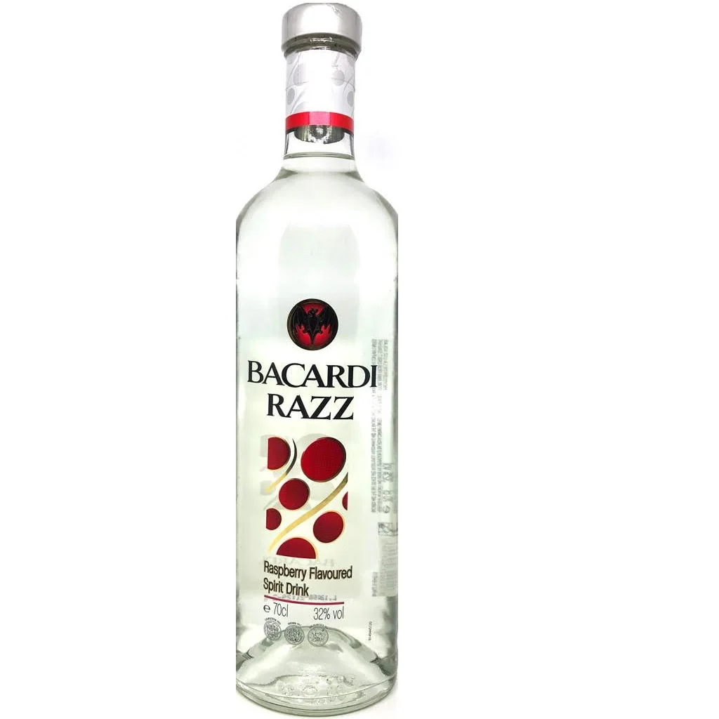 
Best Distilled Transparent White Rum Bacardi Razz From Puerto Rico 