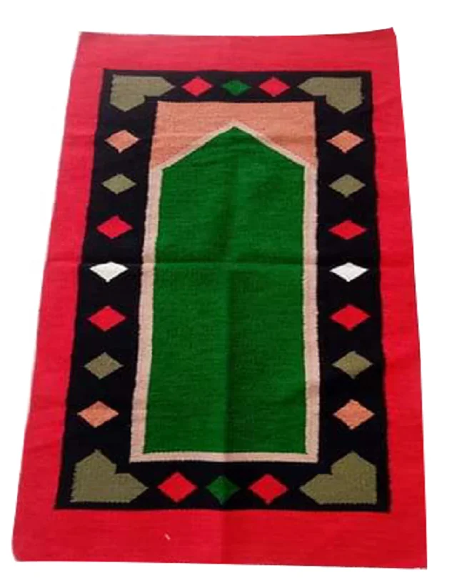 Islamic Luxury Memory Foam Prayer Rug Janamaz Sajadah Cotton Woven