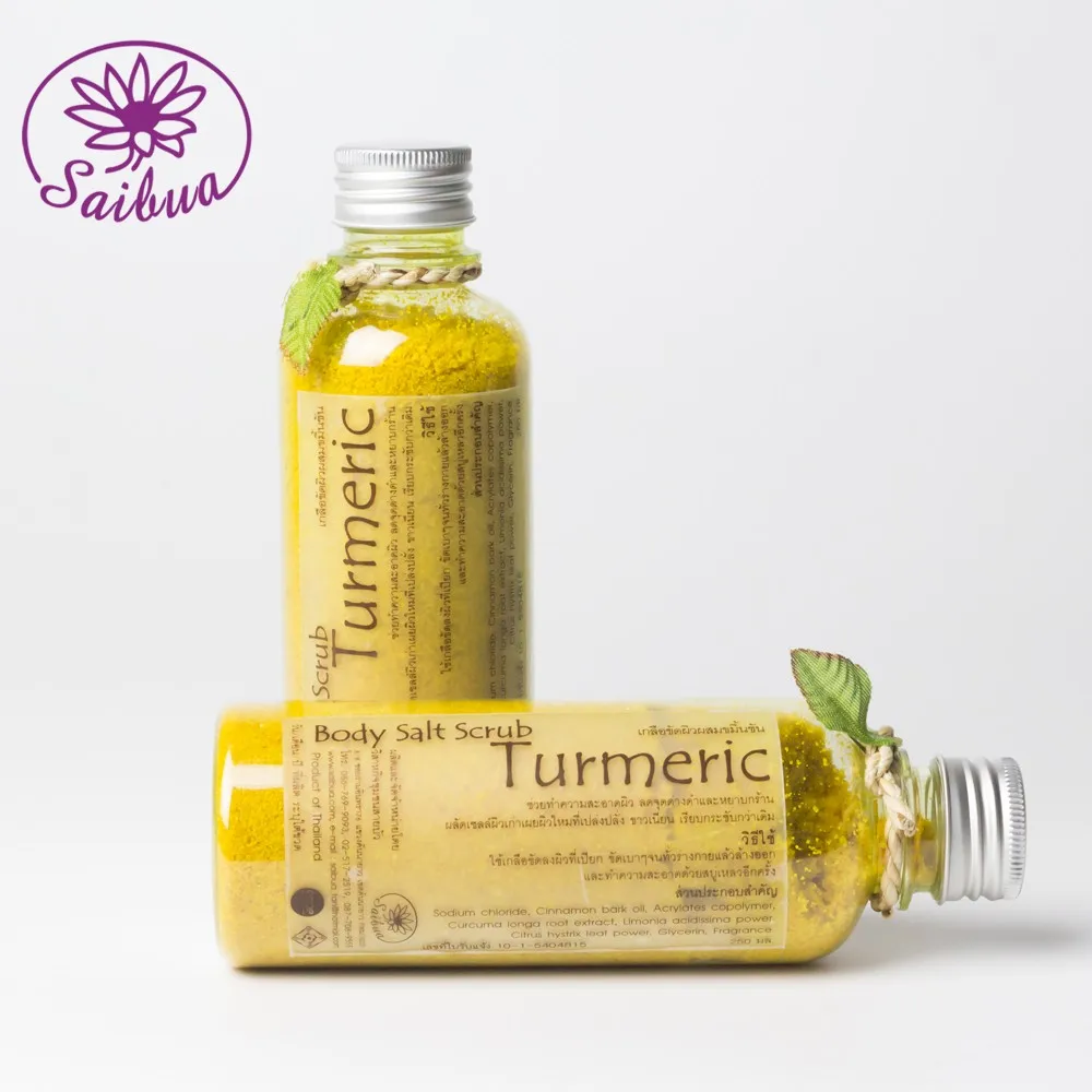 Wholesale Oem Natural Turmeric Body Salt Scrub Herbal Scrub Thailand