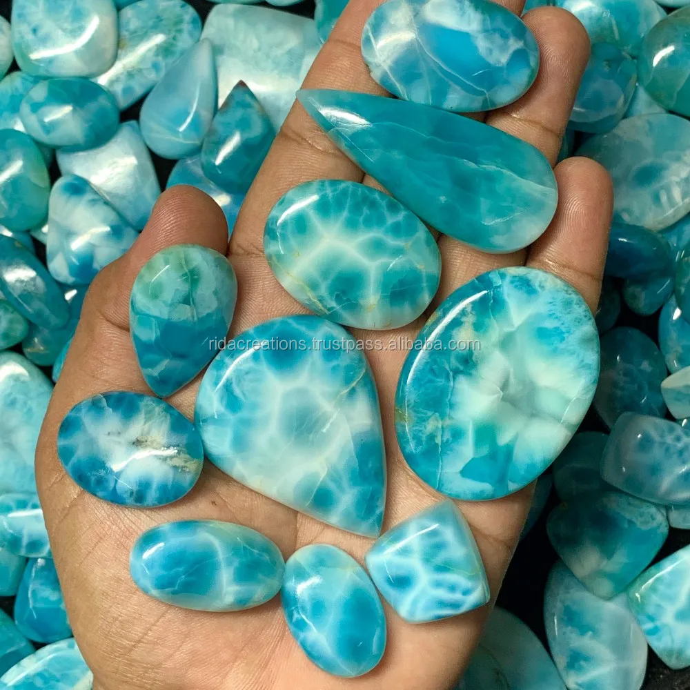 Details about  / GTL CERTIFIED NATURAL BLUE LARIMAR 250CTS MIX CABOCHON LOOSE GEMSTONE WHOLES p74
