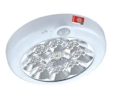 Waterproof surface mounted  fancy indoor emergency led ceiling light fixturewith battery back up led rechargeable lamp