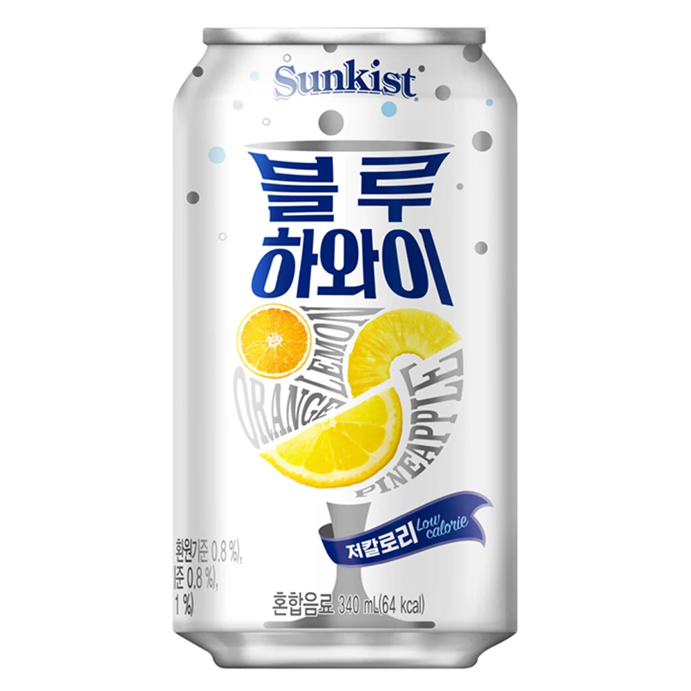 
Sunkist Cocktail Blue Hawaii 340mlx24 ea 