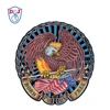 Sew On Large Biker Back Emblem Embroidery Born to be Free Eagle Design