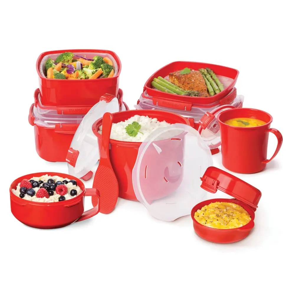High Quality 3.4 L Plastic Food Steamer With Locking Clips And