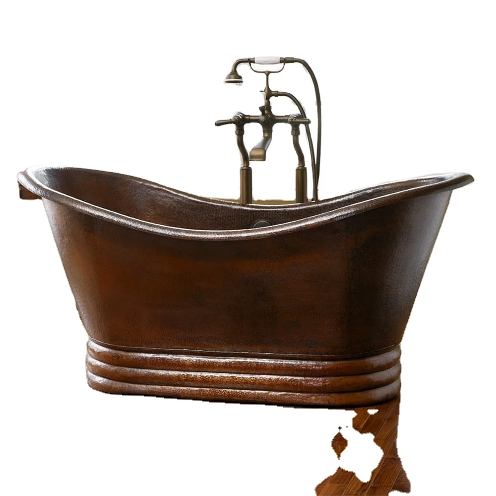 Unique Free Standing Pedestal Clawfoot Pure Copper Bath Tub At ...