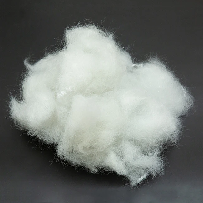 
100% recycled solid polyester staple fiber 15Dx51mm (Silicon) 