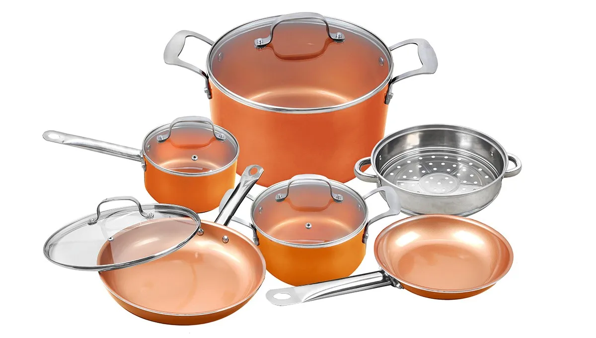 Dining Table Top Decorative Serving Pot Stainless Steel Lid Food Buffet