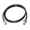 Panel mount TNC plug to TNC jack RF cable assembly