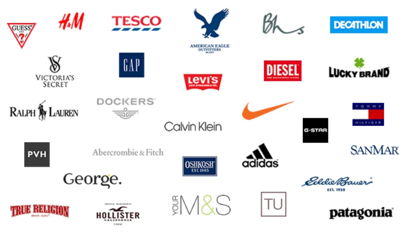 Список производителей спортивной одежды. Бренды одежды. Мировые бренды одежды. Эмблемы известных брендов. Модные фирмы одежды.