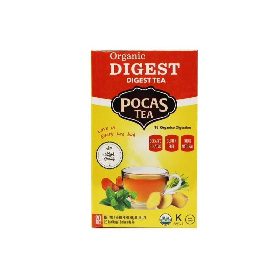 Pocas Organic Functional Tea 6 Boxes / 20 Sachets With Pure Green Tea