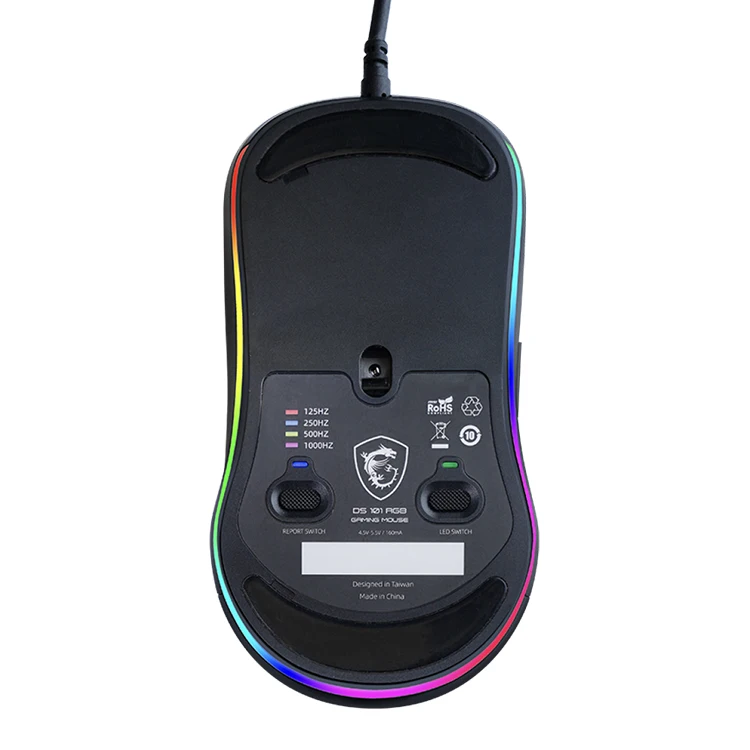 Msi Ds102 Rgb Wired Gaming Mouse With Streamer Faith Dragon Soul Light