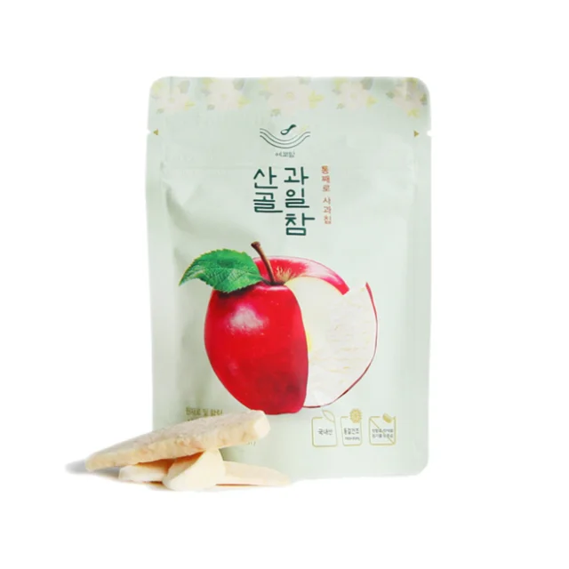 
Korean Baby Organic Snacks_EcoMom Mountain Village Baby Food_Sangol Fruit Chips-Apple 