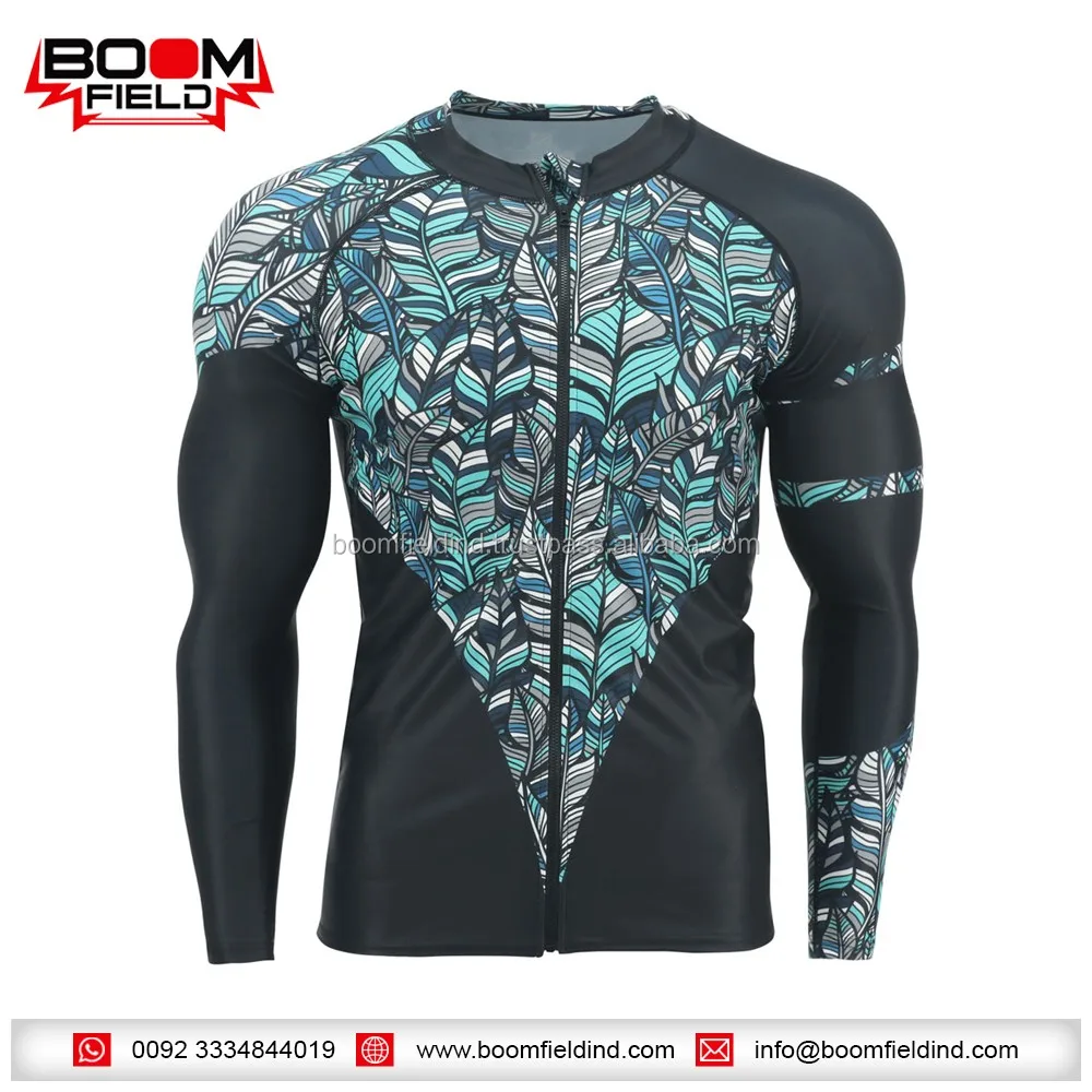 Bright Customized Colors Short Sleeve Men Rash Guards Protection Rash