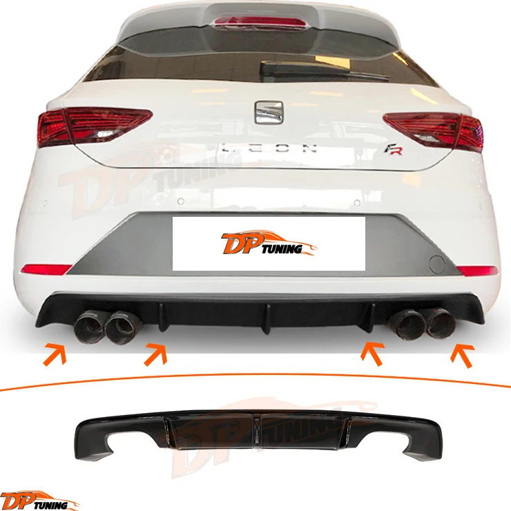 Seat Leondifusor Trasero Mk3.5 Facelift 20172020,Divisor Con Salidas