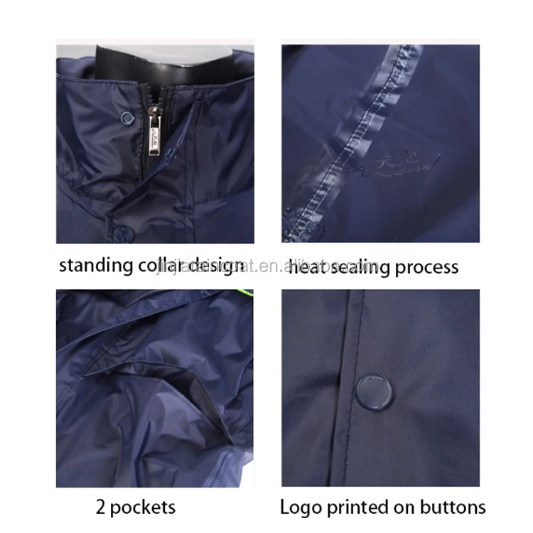 Image [3]-Raincoat for motorcycle riders oxford rain suit-jinjiarainwear