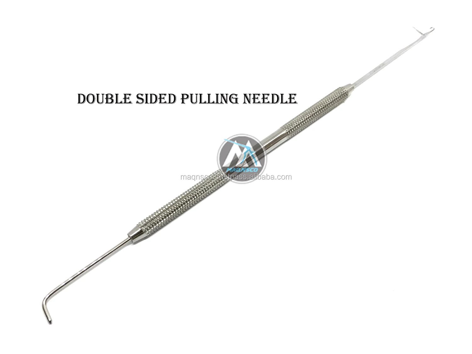 Professional Hair Extension Puling Needles Set Of 10 Pcs With Grooved Handle 6inches Long