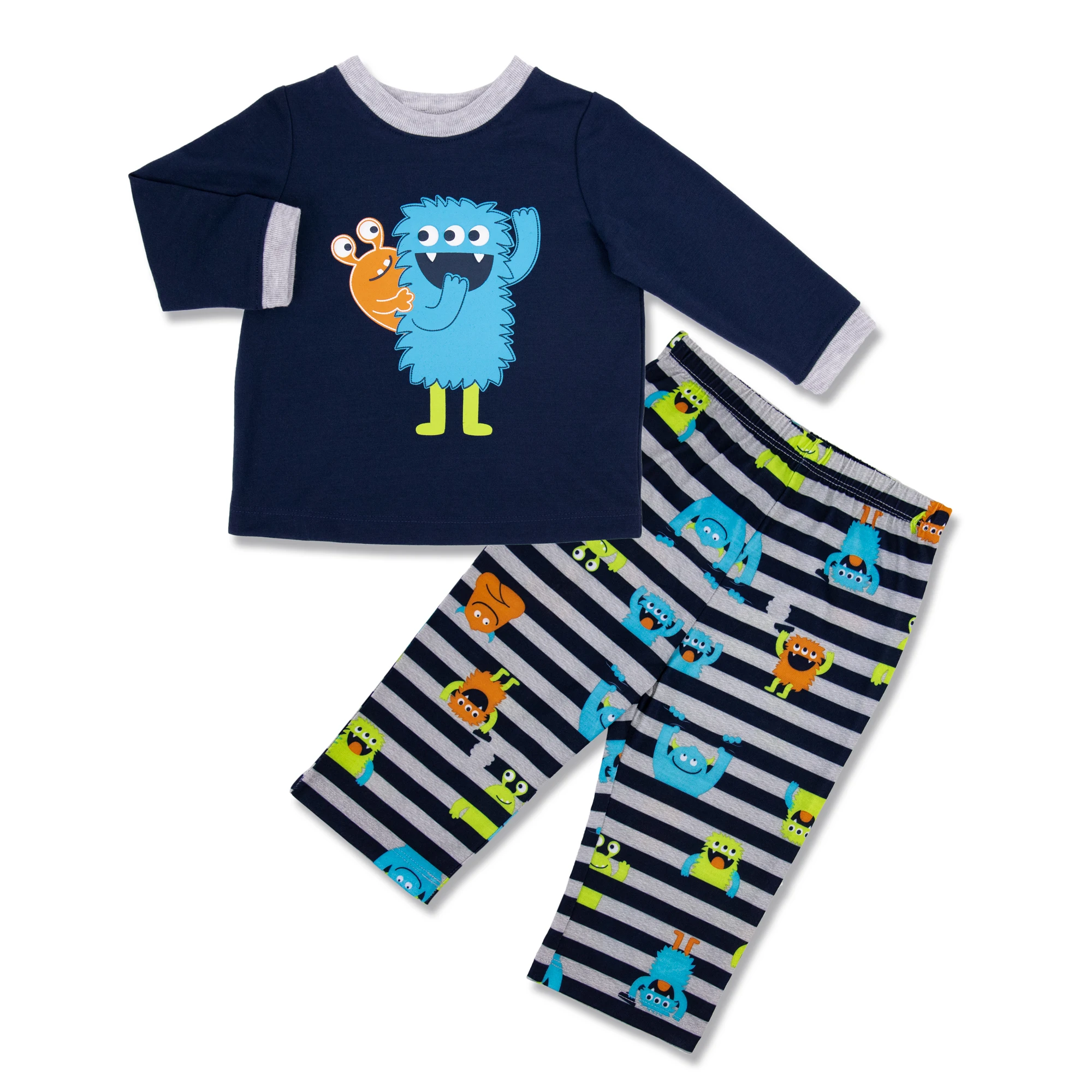 2020 Monster Cartoon Little Design Branded Sets Kids Clothing Print