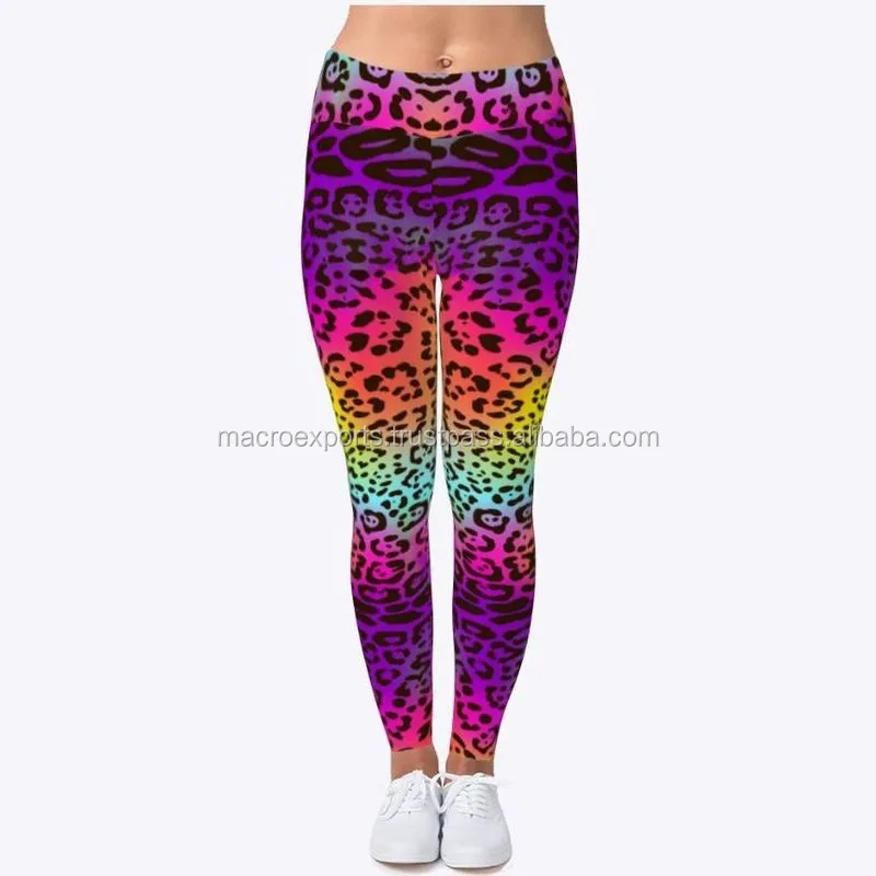 printed workout tights