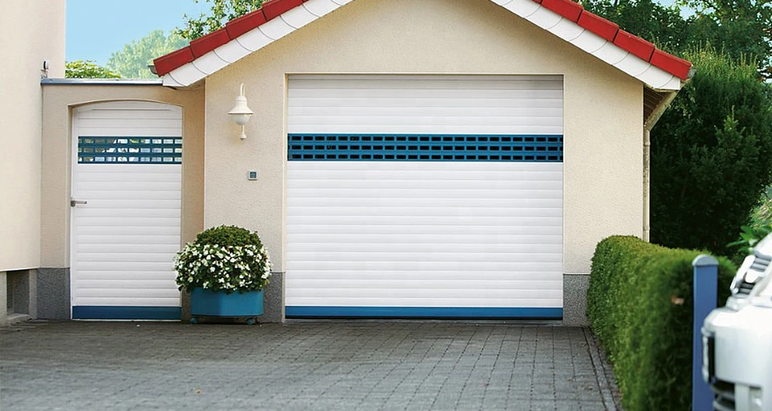 Roller Shutters with car