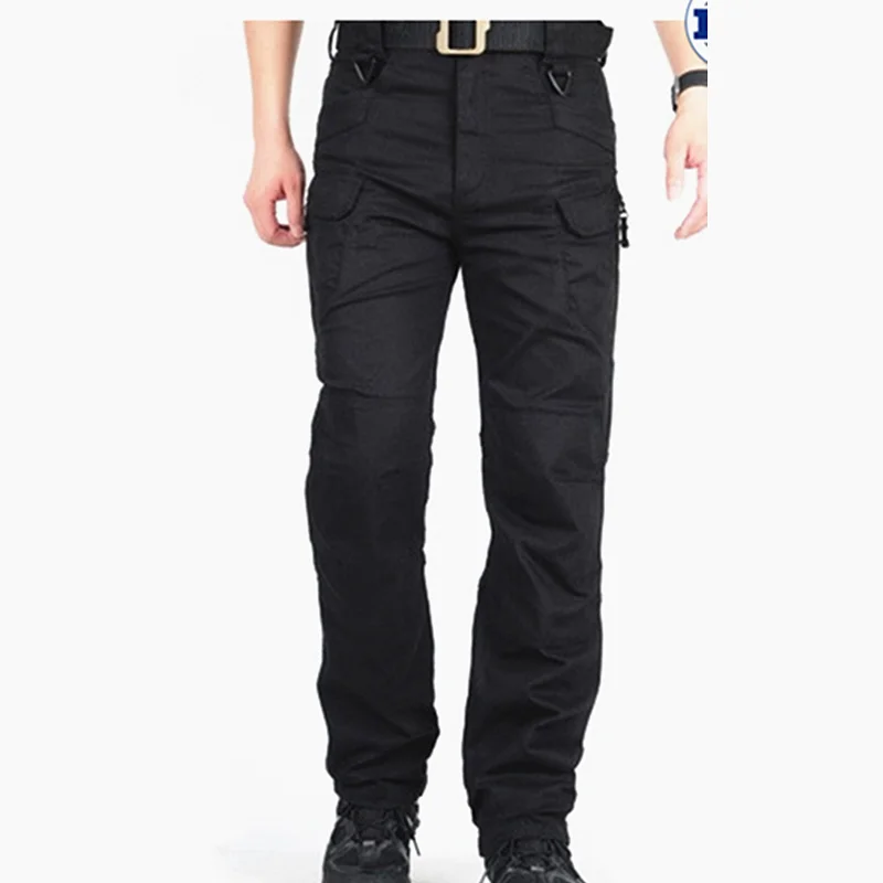 Navy Blue Cargo Work Pants Waterproof Work Clothes With Reflectivetape